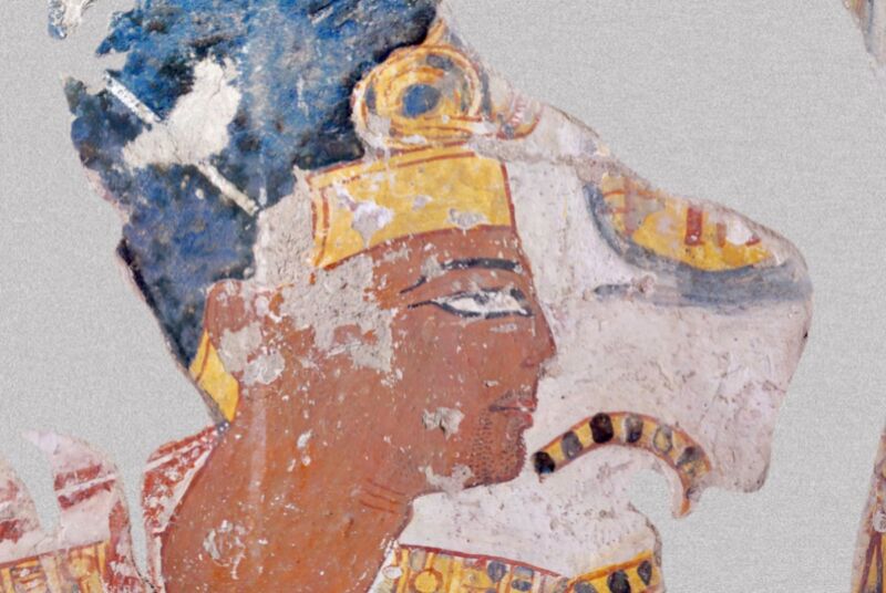 Portrait of Ramses II in Nakhtamun tomb