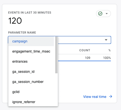 How to view the parameters automatically collected in GA4 reports