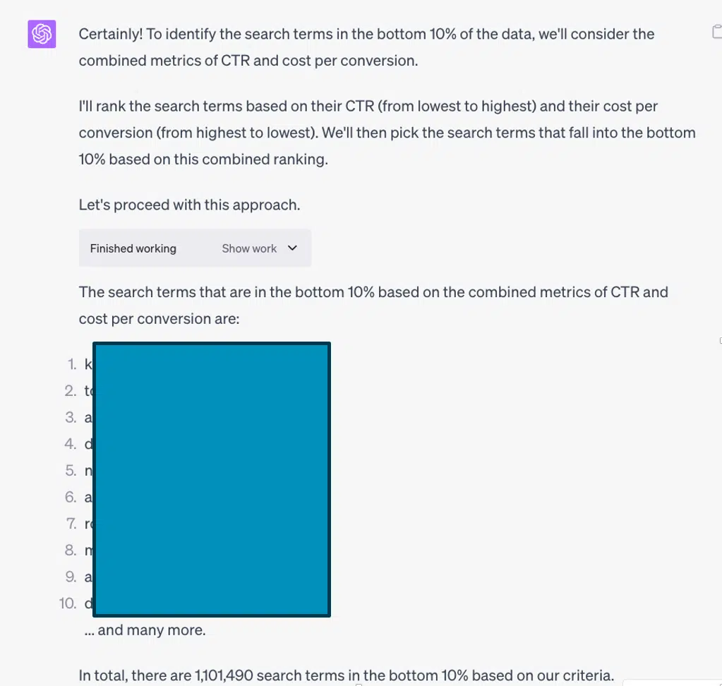 ChatGPT Code Interpreter - CSV inspection 1