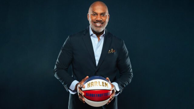 Globetrotters president Keith Dawkins brings the team to TV in Harlem Globetrotters: Play it Forward.