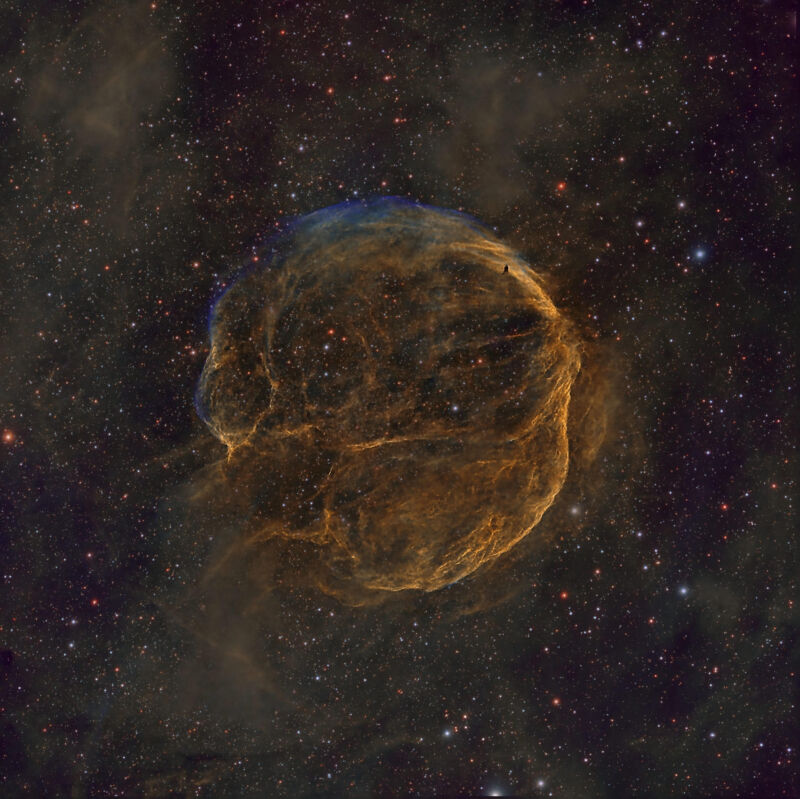 The Garlic Nebula in all its glory.