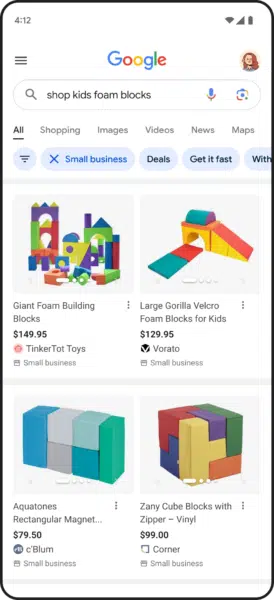 Google Small Business Filter 274x600