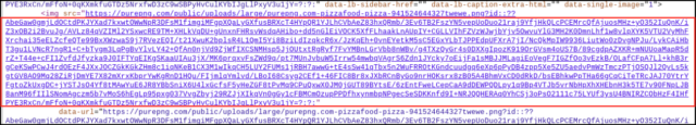 Malicious string in URL.