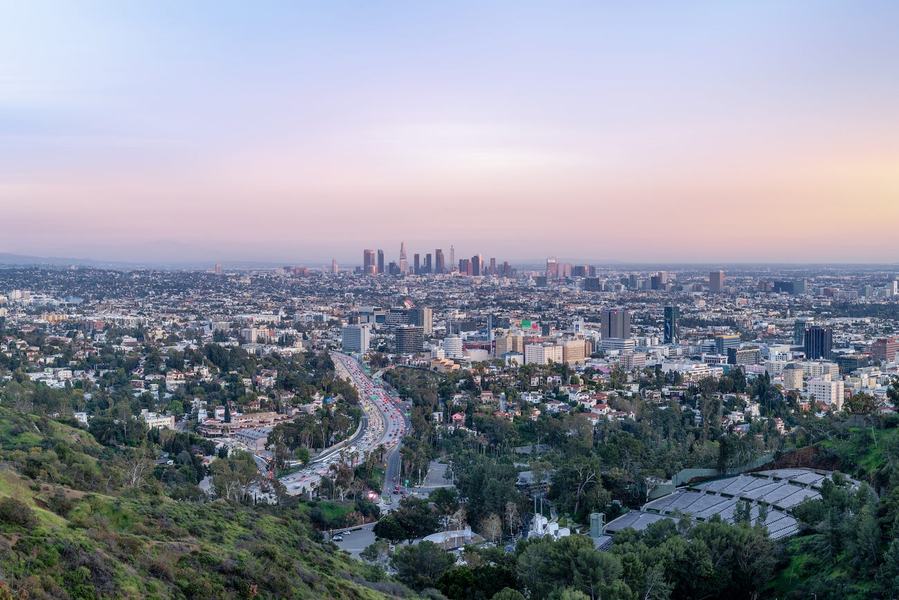 Overview of Los Angeles, California.