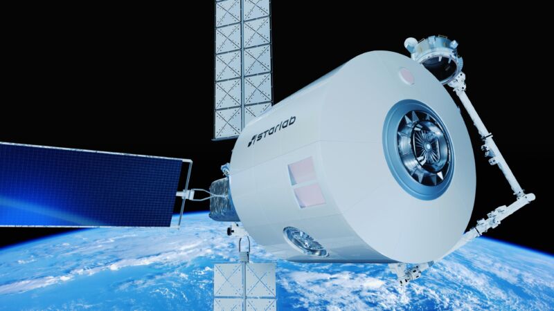 An artist's concept of the Starlab space station.