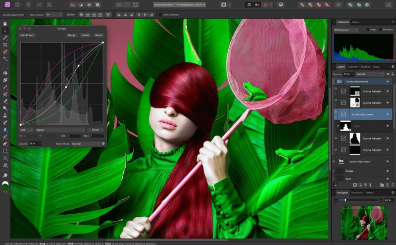 Affinity's photo editor.