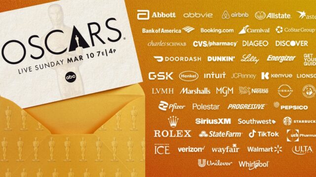 The Oscars will have a broad range of sponsors across 17 categories.