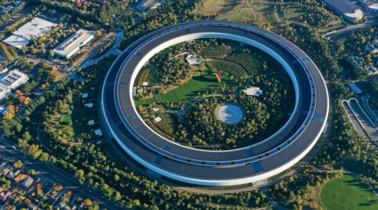 The Apple Park campus in Cupertino, California.