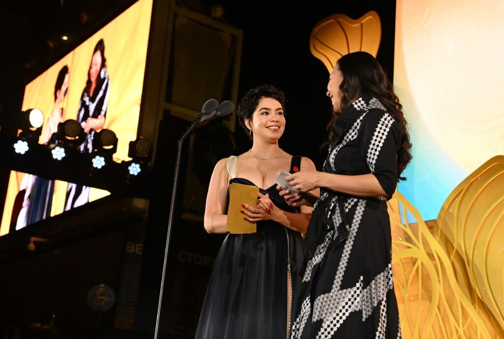 Auli'i Cravalho and Krystal Ka'ai.