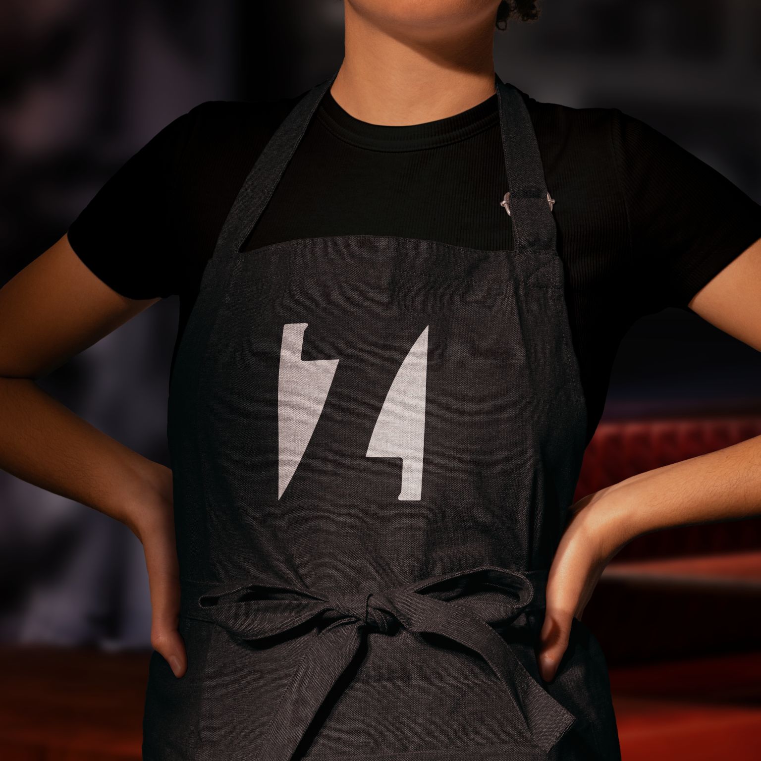 Zelman Meats logo apron