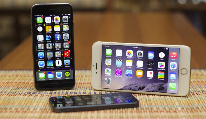 The iPhone 6 and 6 Plus, the first iteration of a very, very long-lived phone design.