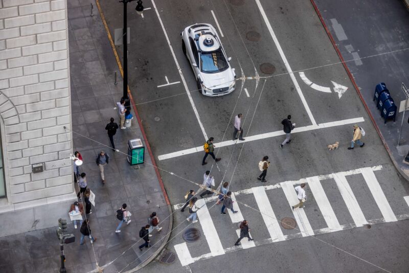 A Waymo vehicle in San Francisco.