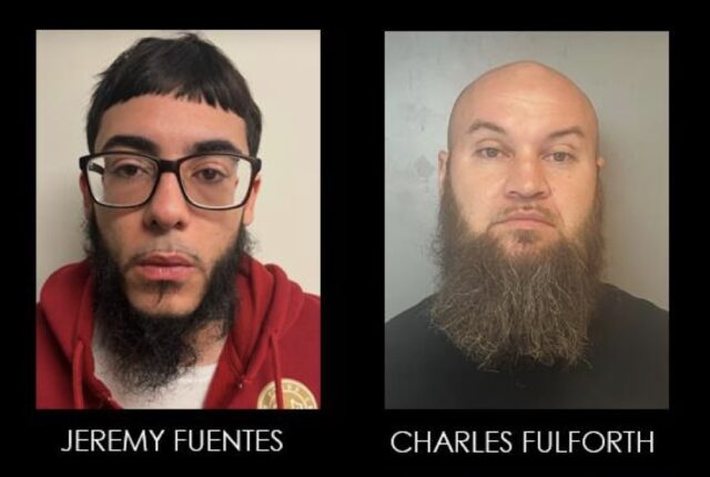 Mug shots of Fuentes and Fulforth