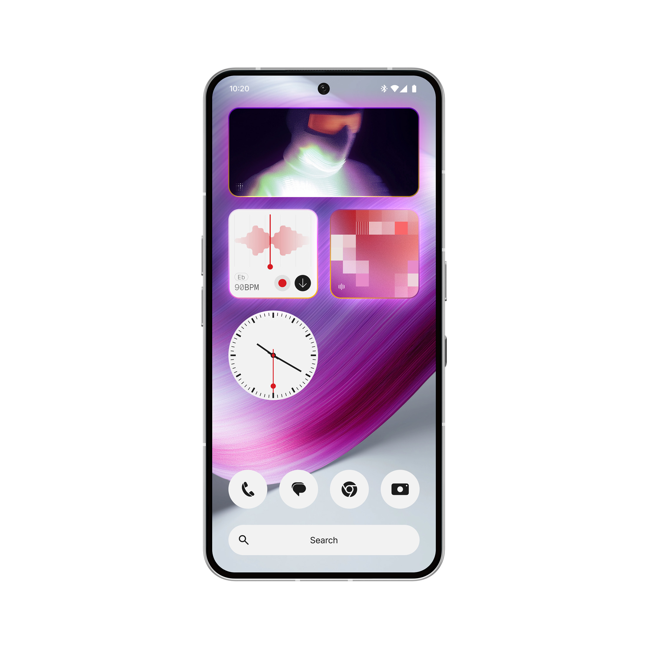 Some AI-generated widget apps on Nothing’s phone.